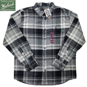 Woolrich Flannel Shirt Plaid Button Up Long Sleeve Men's XL NWT
